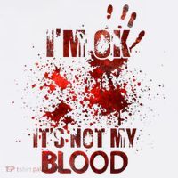Im Ok Its Not My Blood Halloween Costume Women's Tank Top thumb 5