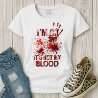 Im Ok Its Not My Blood Halloween Costume Women's T-Shirt thumb 3