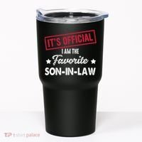 It's Official I'm The Favorite Son-In-Law Tumbler thumb 0