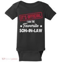 It's Official I'm The Favorite Son-In-Law Baby Bodysuit thumb 0