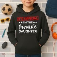 It's O.fficial I'm The Favorite Daughter  Kids Hoodie thumb 2
