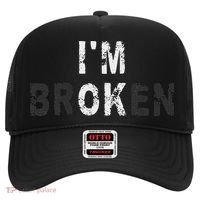I'm Ok Invisible Illness Mental Health Awareness I'm Broken Hat thumb 0