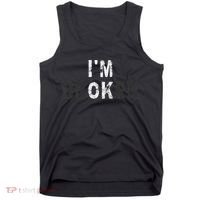 I'm Ok Invisible Illness Mental Health Awareness I'm Broken Tank Top thumb 0