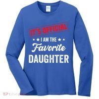 it's o.fficial i am the favorite daughter Women's Long Sleeve Shirt thumb 0