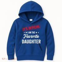 it's o.fficial i am the favorite daughter Kids Hoodie thumb 0