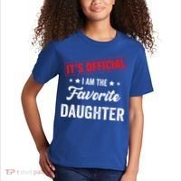 it's o.fficial i am the favorite daughter Kids T-Shirt thumb 2