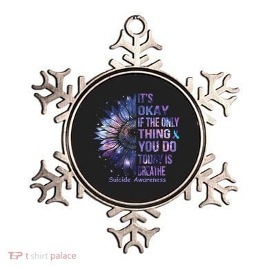 Its Okay If The Only Thing You Do Today Is Breathe Ornament