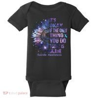 Its Okay If The Only Thing You Do Today Is Breathe Baby Bodysuit thumb 0