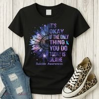 Its Okay If The Only Thing You Do Today Is Breathe Women's T-Shirt thumb 3