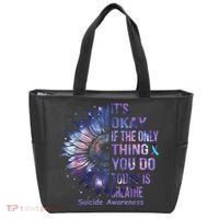 Its Okay If The Only Thing You Do Today Is Breathe Tote Bag thumb 0