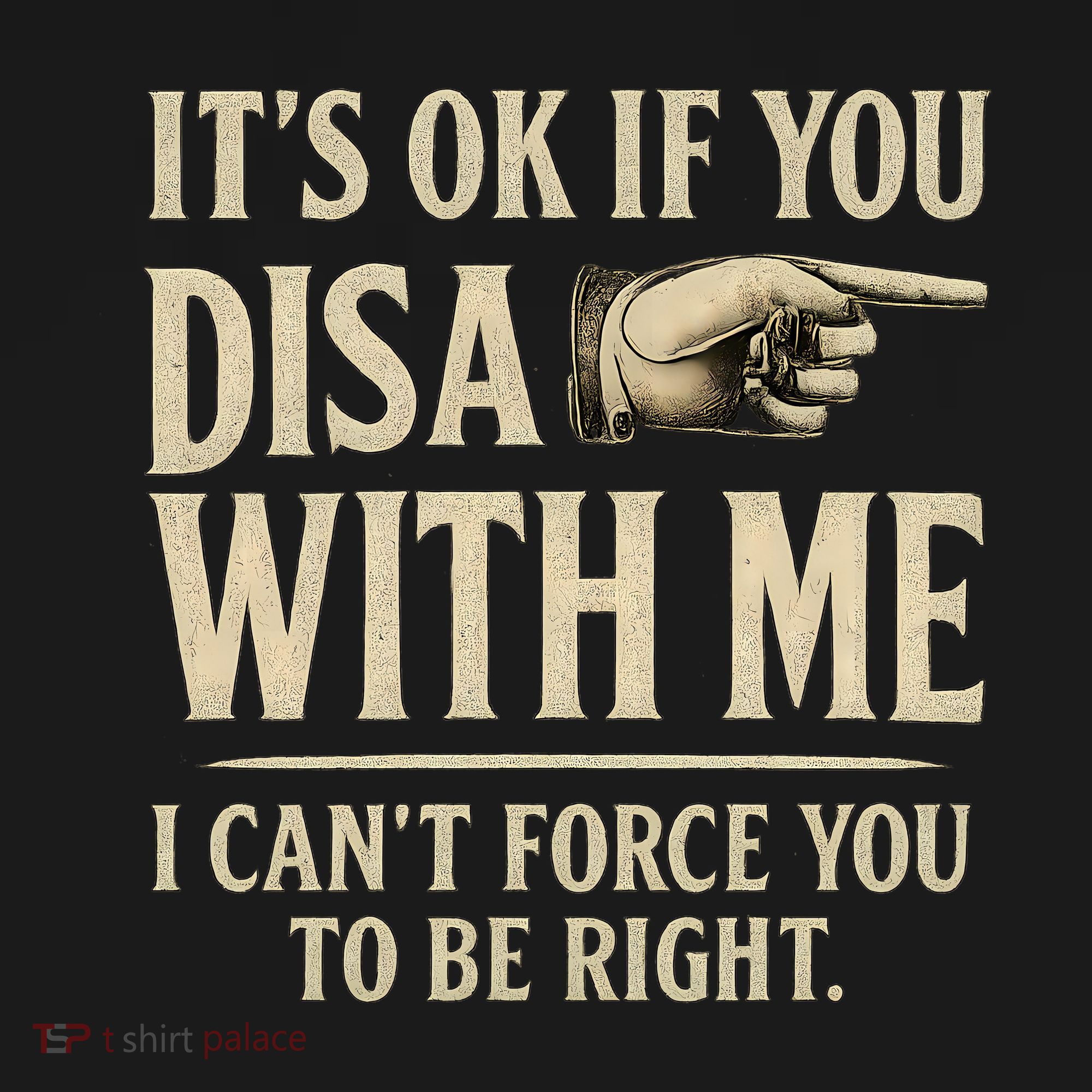 It's OK If You Disagree With Me T-Shirt