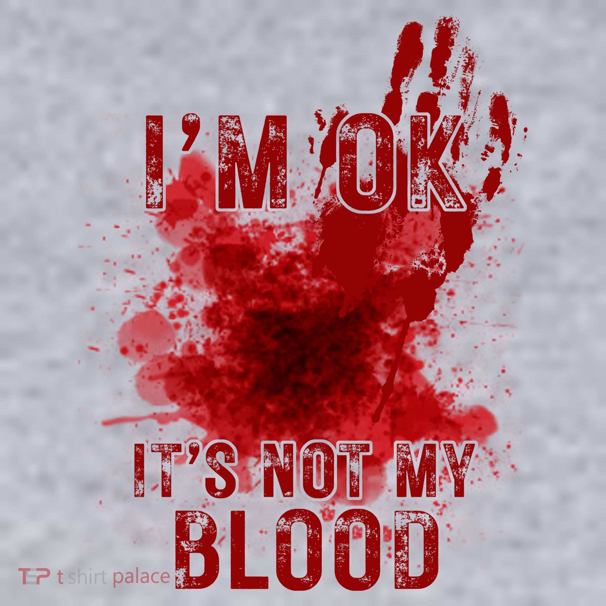 Im Ok Its Not My Blood Funny Halloween Zombie Women's Sweatshirt