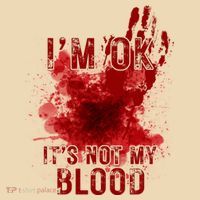 Im Ok Its Not My Blood Funny Halloween Zombie Tote Bag thumb 4