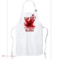 Im Ok Its Not My Blood Funny Halloween Zombie Apron thumb 0