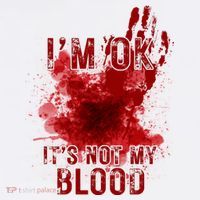 Im Ok Its Not My Blood Funny Halloween Zombie Women's Hoodie thumb 2