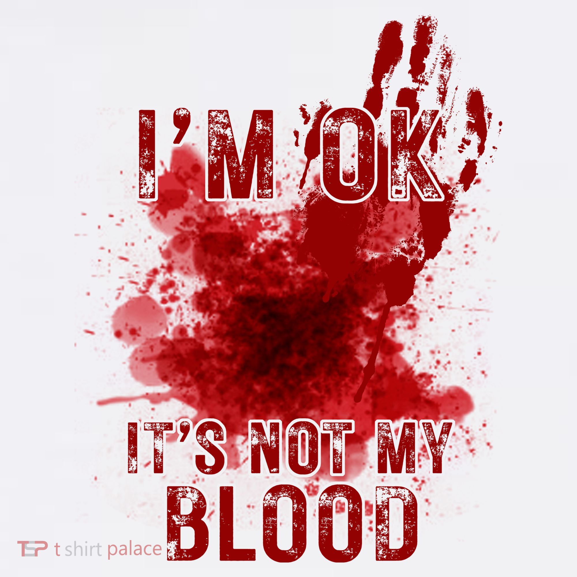 Im Ok Its Not My Blood Funny Halloween Zombie Women's Hoodie