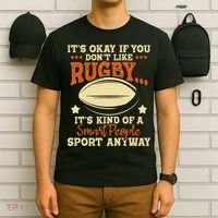 It's Okay If You Don't Like Rugby  Rugby Player Coach T-Shirt thumb 6