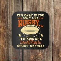 It's Okay If You Don't Like Rugby  Rugby Player Coach Coaster thumb 0