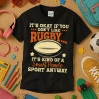 It's Okay If You Don't Like Rugby  Rugby Player Coach Kids T-Shirt thumb 3