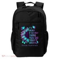 Its Okay If The Only Thing You Do Today Is Breathe Backpack thumb 0