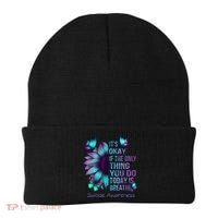 Its Okay If The Only Thing You Do Today Is Breathe Beanie thumb 0
