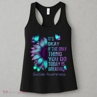 Its Okay If The Only Thing You Do Today Is Breathe Women's Tank Top thumb 3