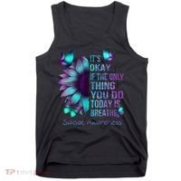 Its Okay If The Only Thing You Do Today Is Breathe Tank Top thumb 0