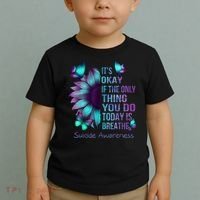 Its Okay If The Only Thing You Do Today Is Breathe Toddler T-Shirt thumb 2
