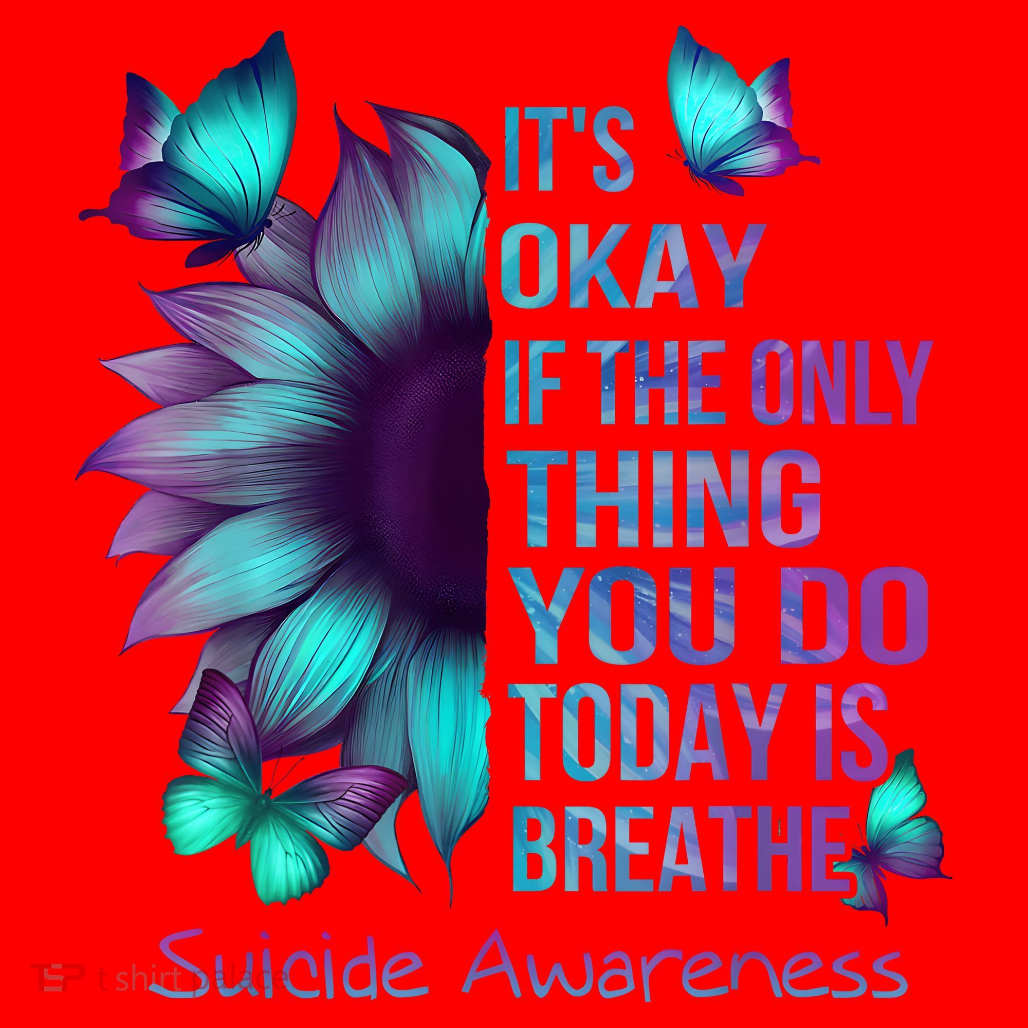 Its Okay If The Only Thing You Do Today Is Breathe Santa Hat