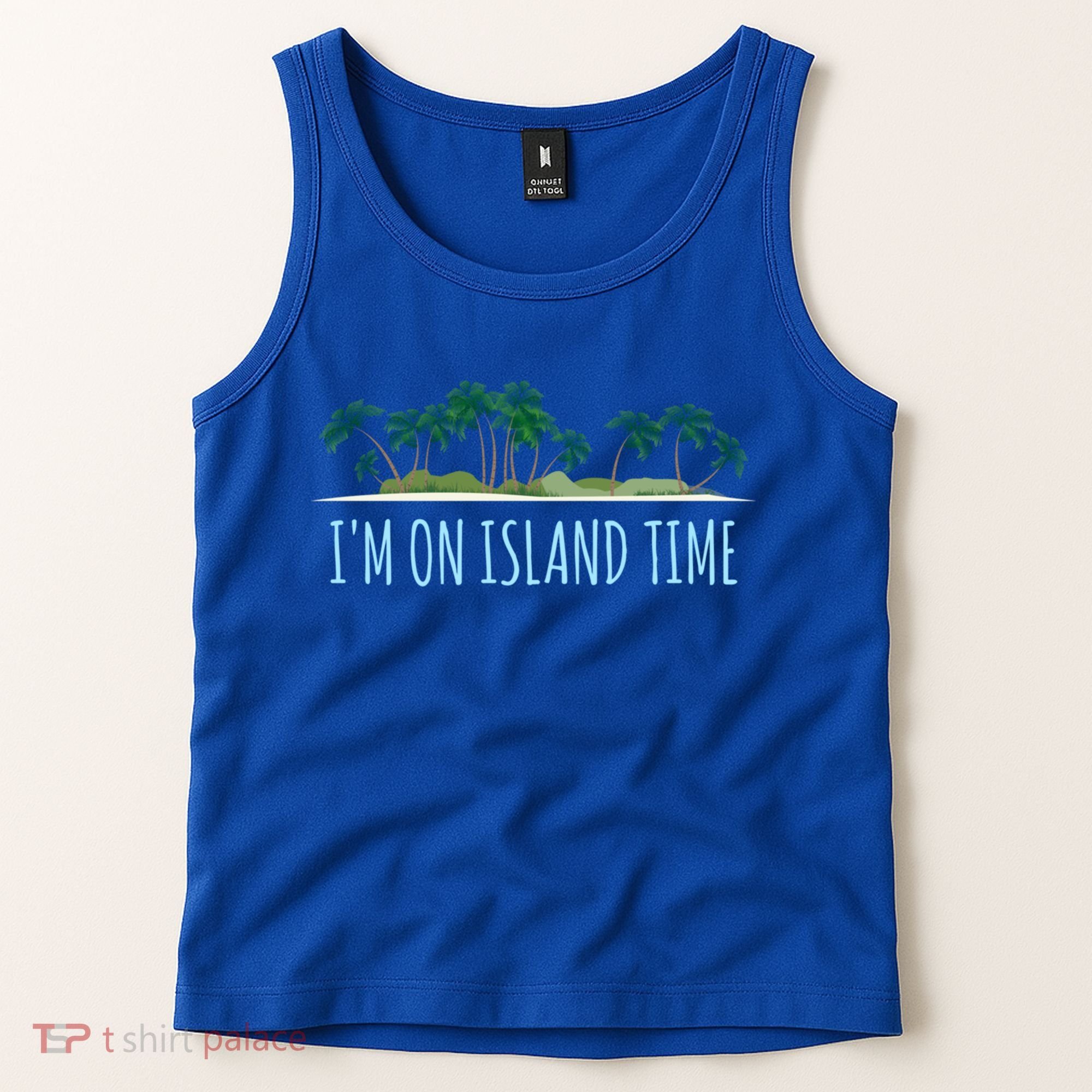 I'm On Island Time Cool Gift Vacation Gift Tropical Beach Tee Funny Gift Tank Top