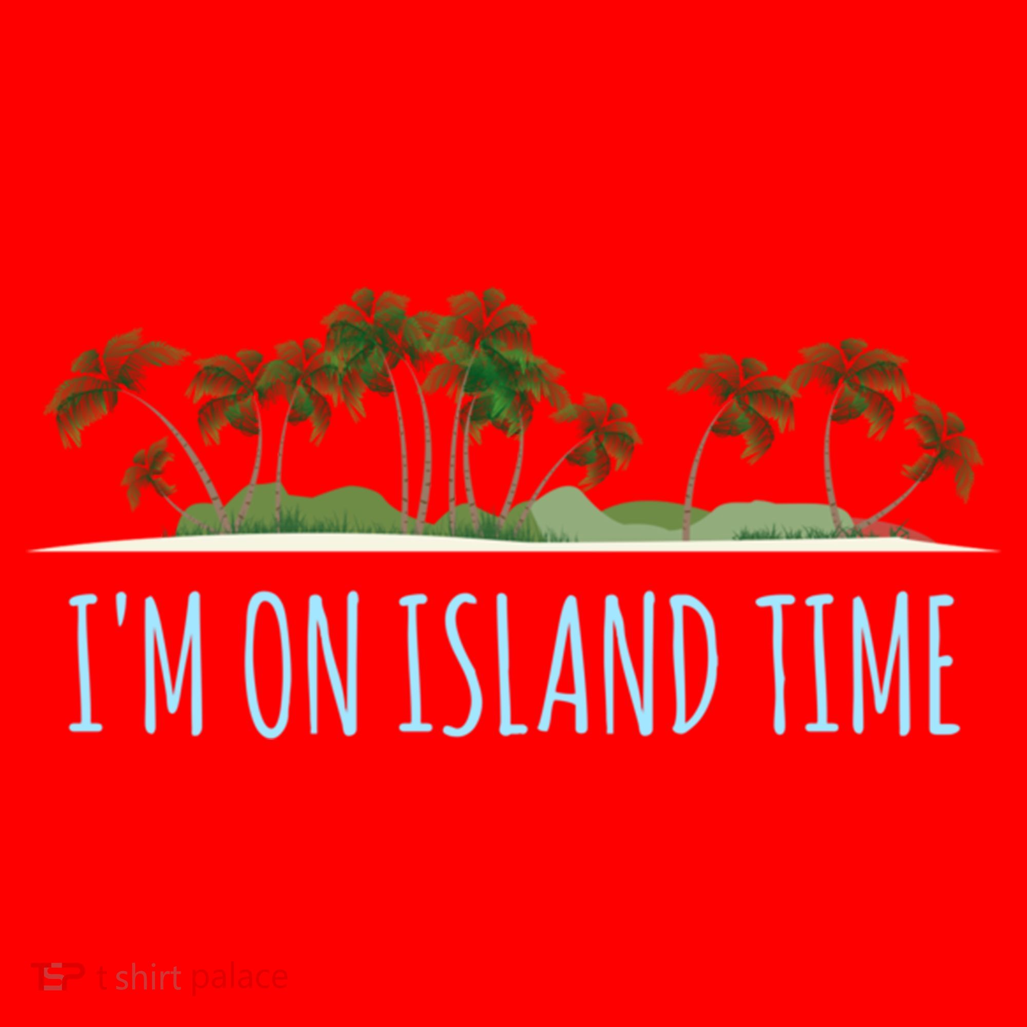 I'm On Island Time Cool Gift Vacation Gift Tropical Beach Tee Funny Gift Santa Hat
