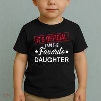 it's o.fficial i am the favorite daughter  Toddler T-Shirt thumb 2