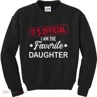 it's o.fficial i am the favorite daughter  Kids Sweatshirt thumb 0