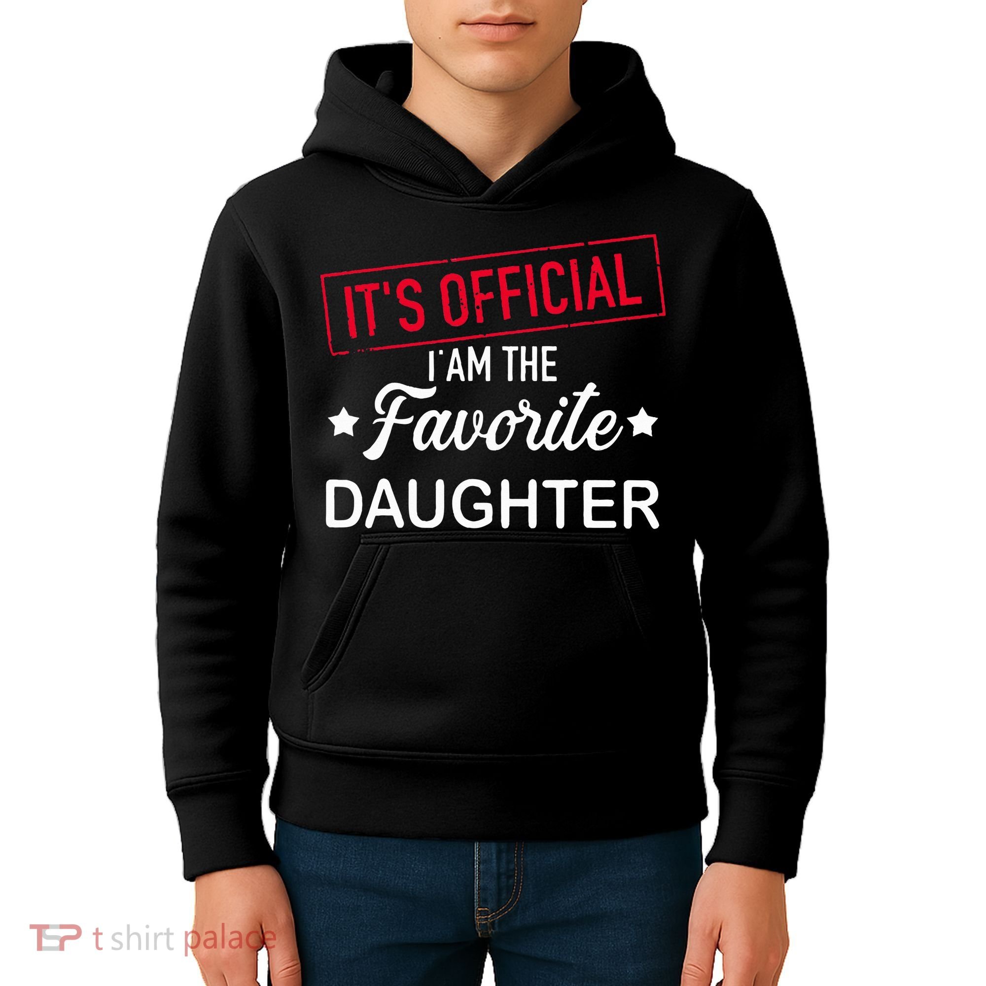it's o.fficial i am the favorite daughter  Kids Hoodie