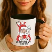 Im Only Jolly On December 25th Christmas Coffee Mug thumb 3