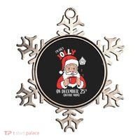 Im Only Jolly On December 25th Christmas Ornament thumb 0