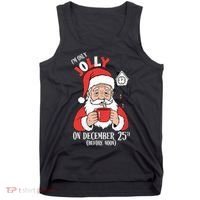 Im Only Jolly On December 25th Christmas Tank Top thumb 0