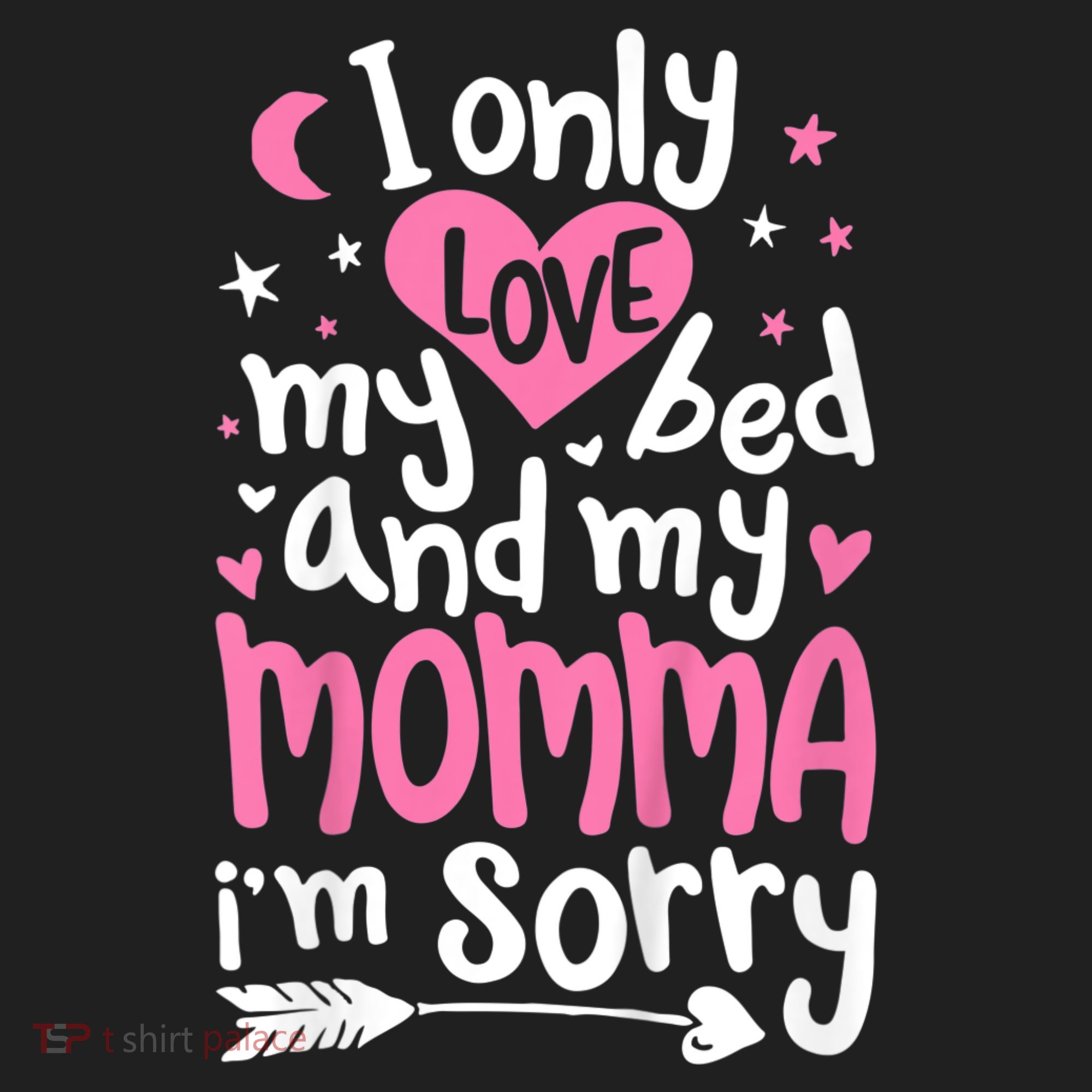 I Only Love My Bed And My Momma IM Sorry Golf Towel