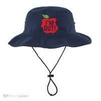 Im Out Last Day Of School Summer Break Teacher Bucket Hat thumb 0