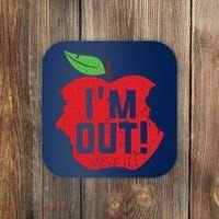 Im Out Last Day Of School Summer Break Teacher Coaster thumb 0