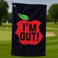 Im Out Last Day Of School Summer Break Teacher Golf Towel thumb 1