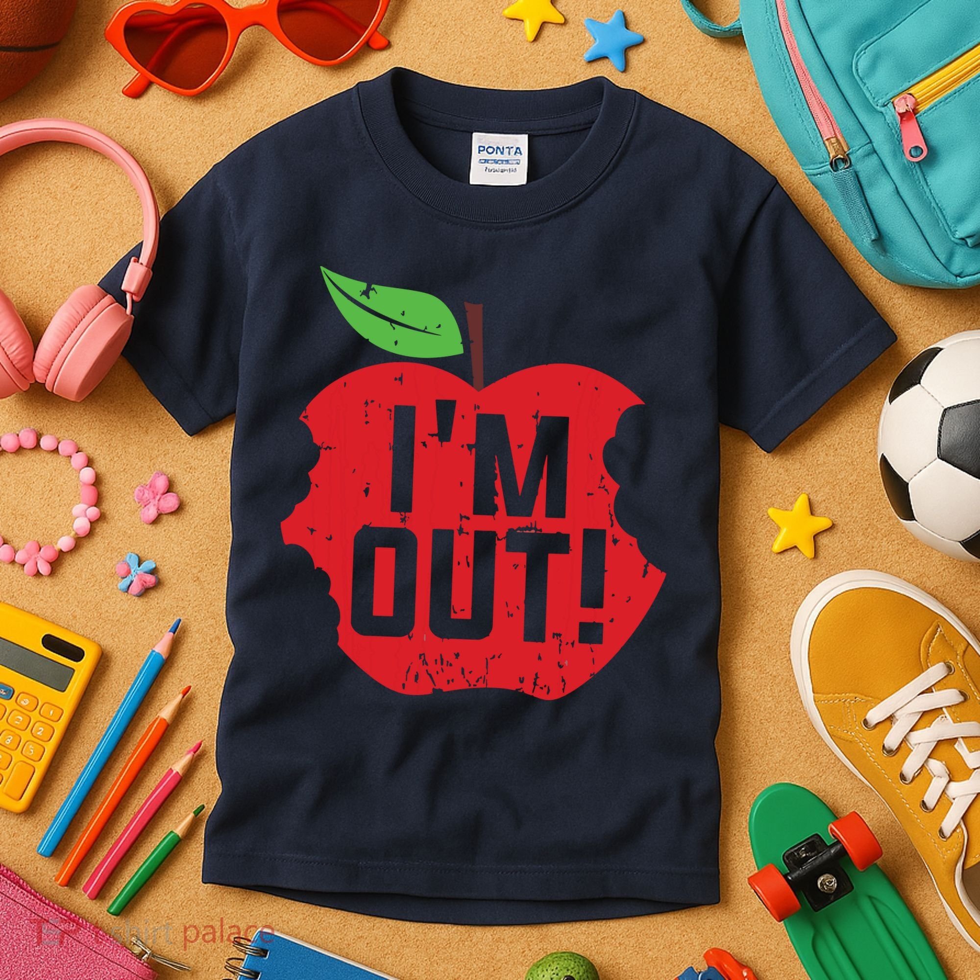 Im Out Last Day Of School Summer Break Teacher Kids T-Shirt