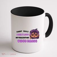 I Only Love Video Games Headphones Cat Ears Coffee Mug thumb 1