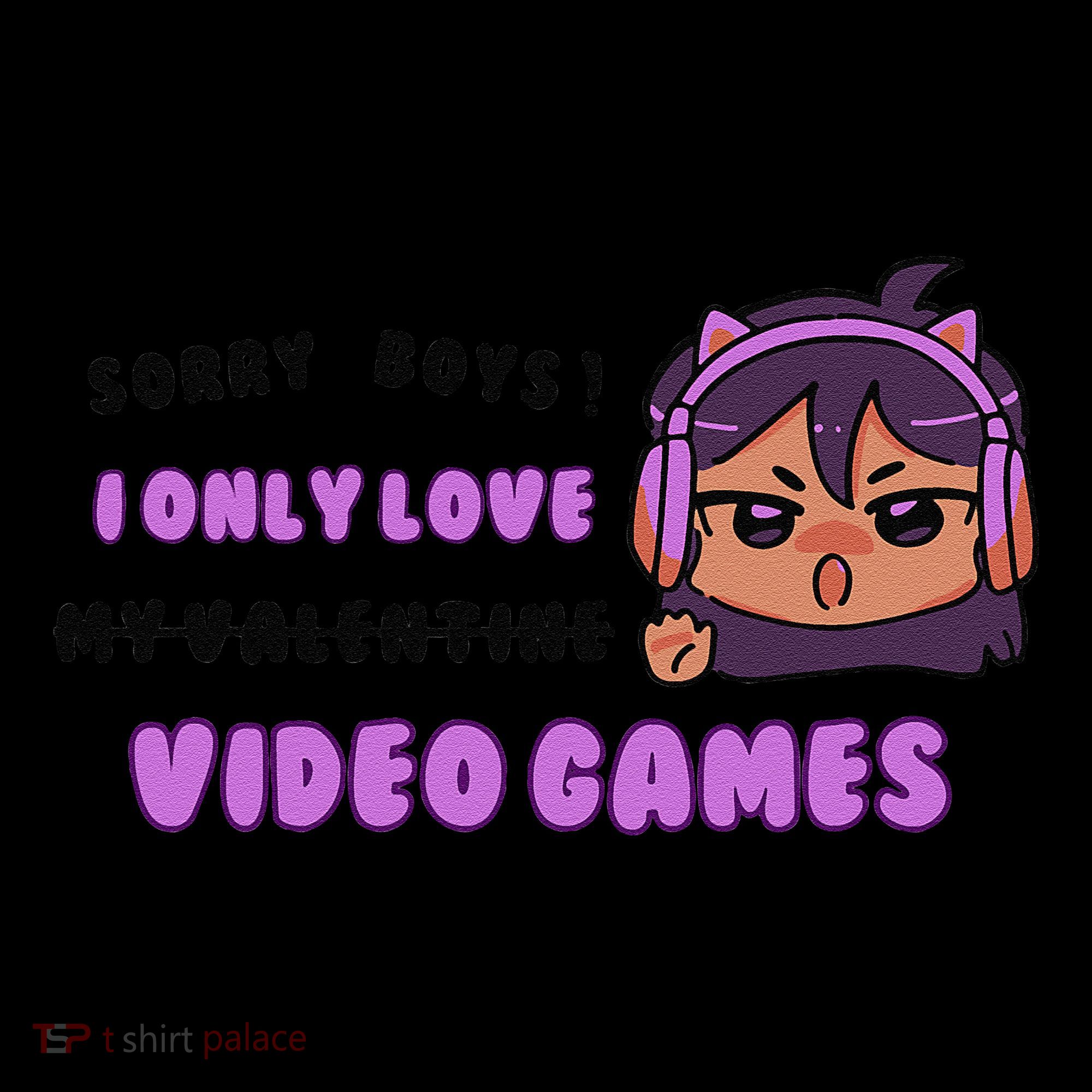 I Only Love Video Games Headphones Cat Ears Coffee Mug