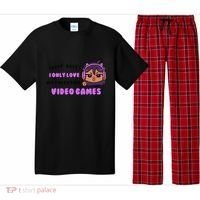 I Only Love Video Games Headphones Cat Ears Pajama Set thumb 0