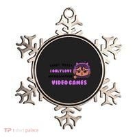 I Only Love Video Games Headphones Cat Ears Ornament thumb 0