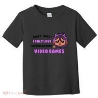 I Only Love Video Games Headphones Cat Ears Toddler T-Shirt thumb 0