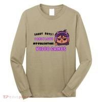 I Only Love Video Games Headphones Cat Ears Long Sleeve Shirt thumb 0