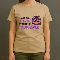 I Only Love Video Games Headphones Cat Ears T-Shirt thumb 4