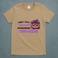 I Only Love Video Games Headphones Cat Ears T-Shirt thumb 5